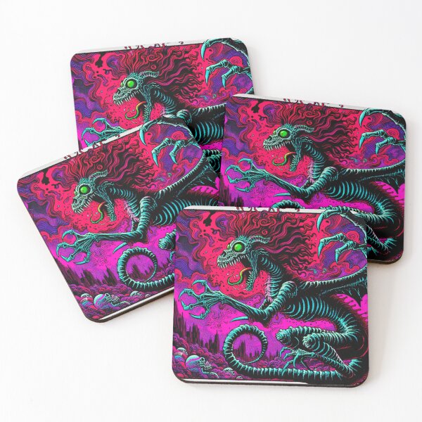 Item preview, Trippy Psychedelic Evil Skull Dragon designed and sold by AIPixelMaster.