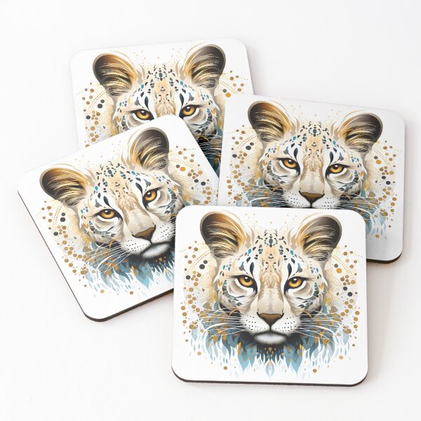 Item preview, Hand drawn Pointillism art animal print designed and sold by dcrc.