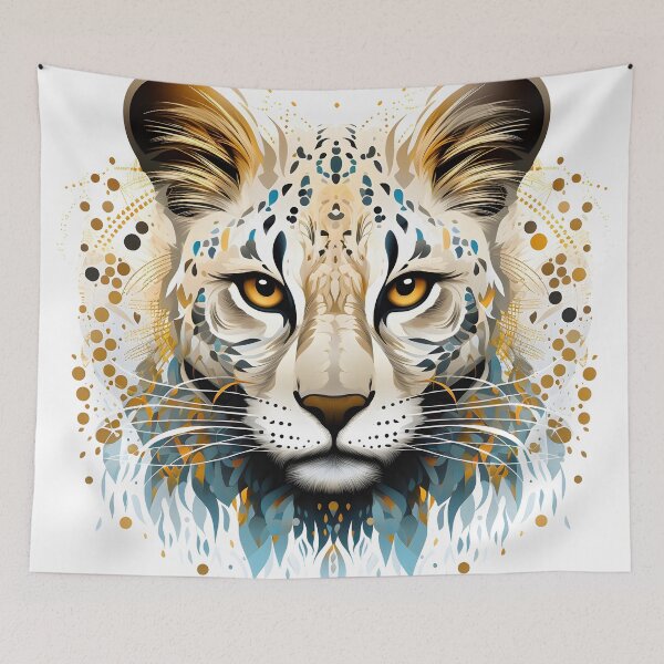 Item preview, Hand drawn Pointillism art animal print designed and sold by dcrc.
