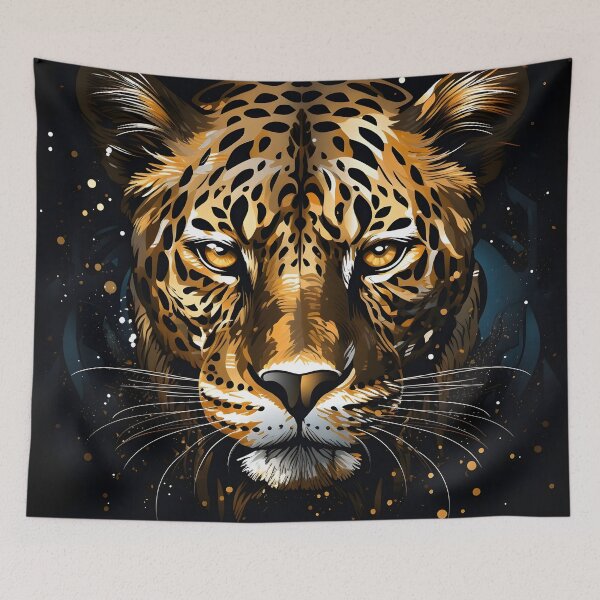 Item preview, Hand drawn Pointillism art animal print designed and sold by dcrc.