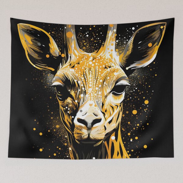 Item preview, hand drawn pointillism art animal print designed and sold by dcrc.