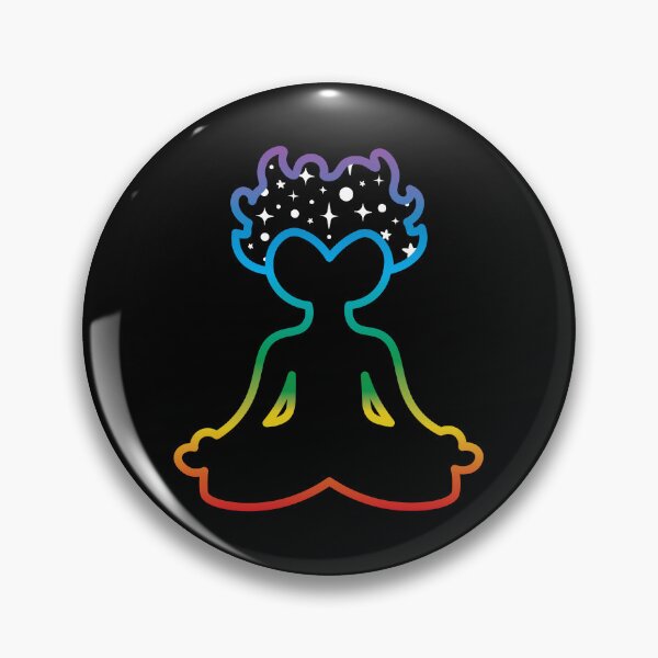 Item preview, Meditating Boy with Galaxy Hair (All Black) designed and sold by Carsondood.