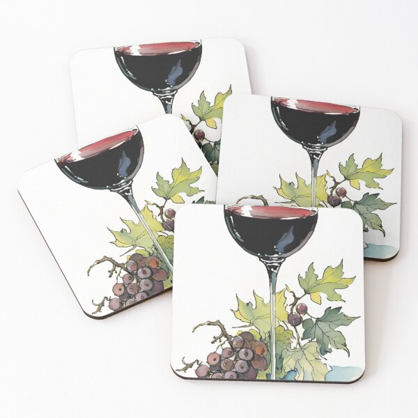 Item preview, red wine and grape vine designed and sold by optimusprime39.