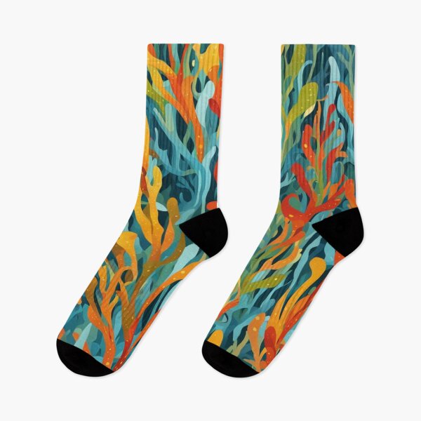 Item preview, Abstract Colorful Sea Kelp Pattern designed and sold by calibrit.