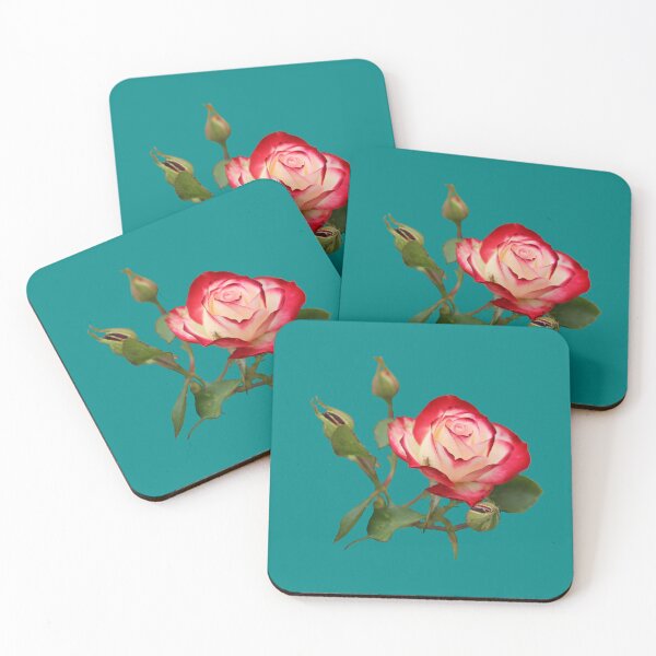 Item preview, Red and Creme Rose with Buds on Green designed and sold by STHogan2.