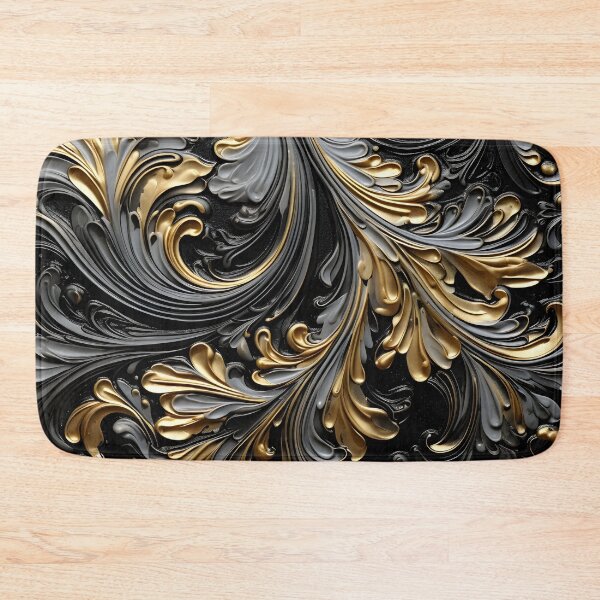Item preview, Black and gold textured pattern designed and sold by dcrc.