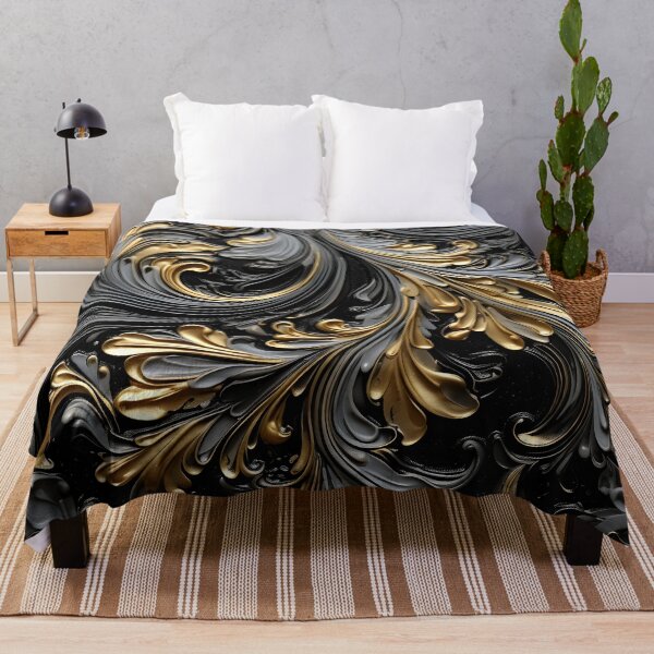 Item preview, Black and gold textured pattern designed and sold by dcrc.