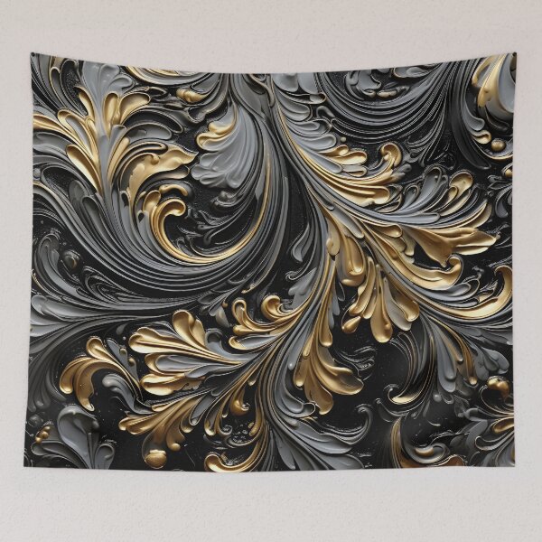 Item preview, Black and gold textured pattern designed and sold by dcrc.
