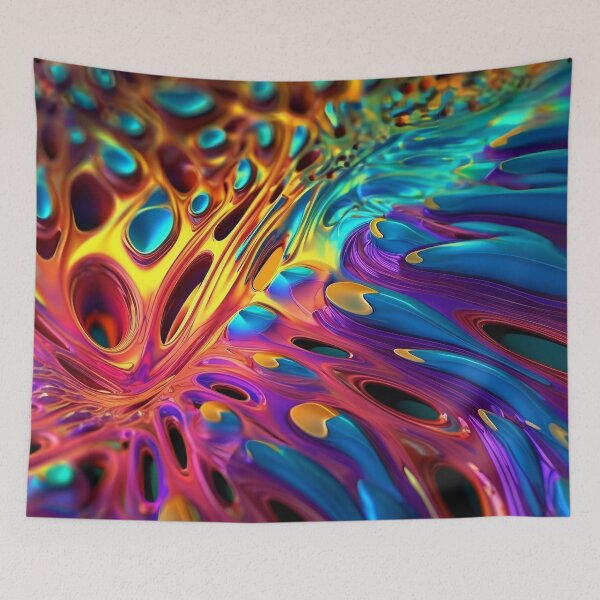 Item preview, Abstract Art in Neon colors designed and sold by KingExpressions.