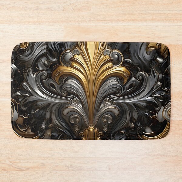 Item preview, Black and gold textured pattern designed and sold by dcrc.