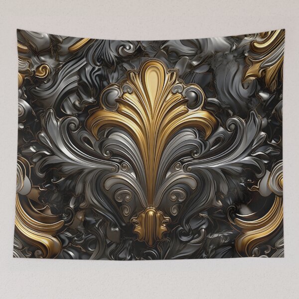 Item preview, Black and gold textured pattern designed and sold by dcrc.