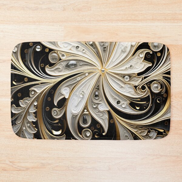 Item preview, black and gold textured pattern designed and sold by dcrc.