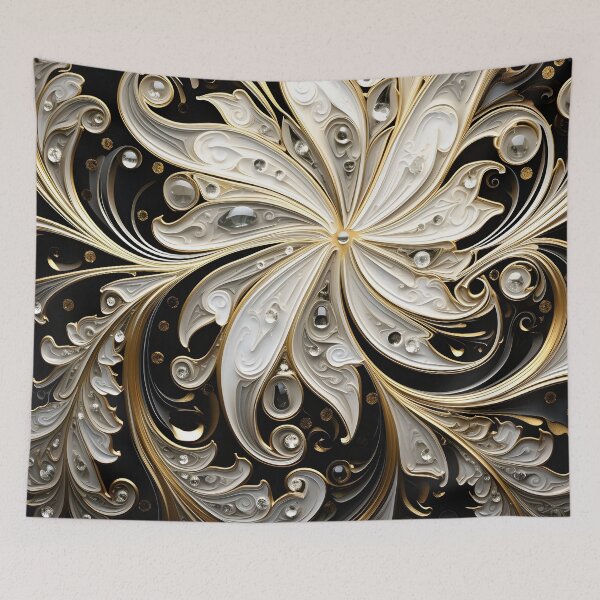 Item preview, black and gold textured pattern designed and sold by dcrc.