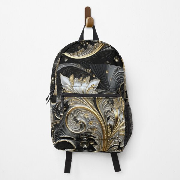 Item preview, black and gold textured pattern designed and sold by dcrc.