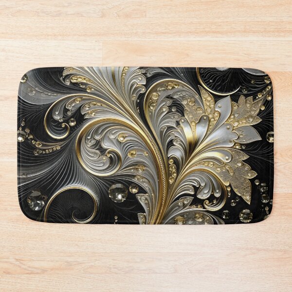 Item preview, black and gold textured pattern designed and sold by dcrc.