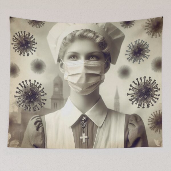 Item preview, The Spanish Flu Nurse designed and sold by PennyOz @ Skipton Studioz.