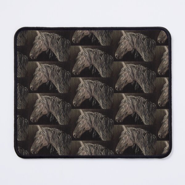 Item preview, Black horse Acrylic Painting from Pascale Breton designed and sold by Pascale Breton.