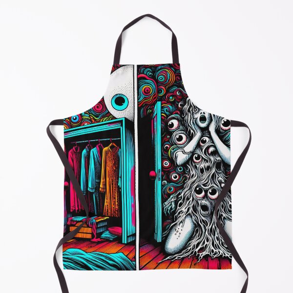 Item preview, Trippy Psychedelic Bedroom Eyeball Ghost designed and sold by AIPixelMaster.
