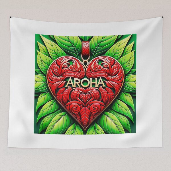 Item preview, Aroha Maori Love Heart designed and sold by Traci Coxhead.