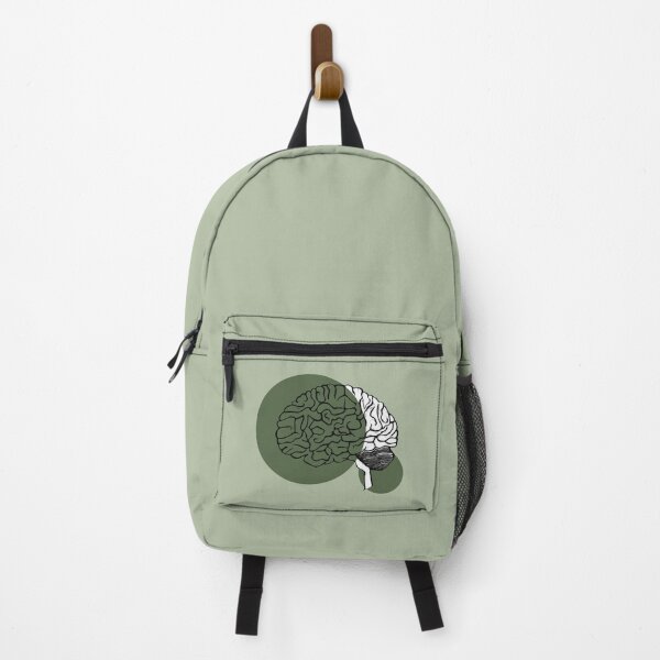 Item preview, Brain | Green | Linocut Brain designed and sold by Aspire Happy Art.