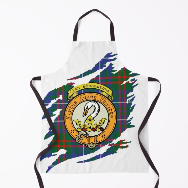 Artikelvorschau, Edmonstone Crest schottischer Nachname Tartan entworfen und verkauft von BagTown Clans.