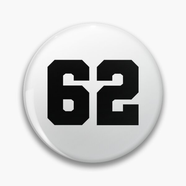 Item preview, 62, sixty two, black, soccer league designed and sold by Numbers-Art.