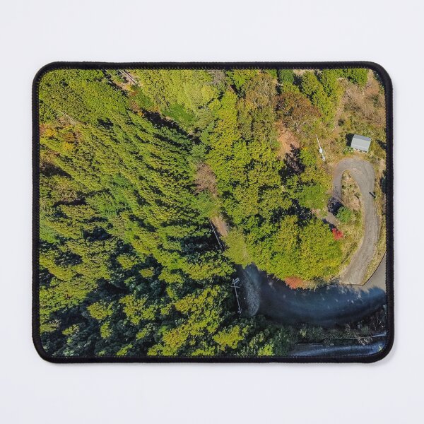 Item preview, Temples 11 & 12 - Hiking the Ohenro Trail - Rest Area Aerial Shot designed and sold by Japaholic.