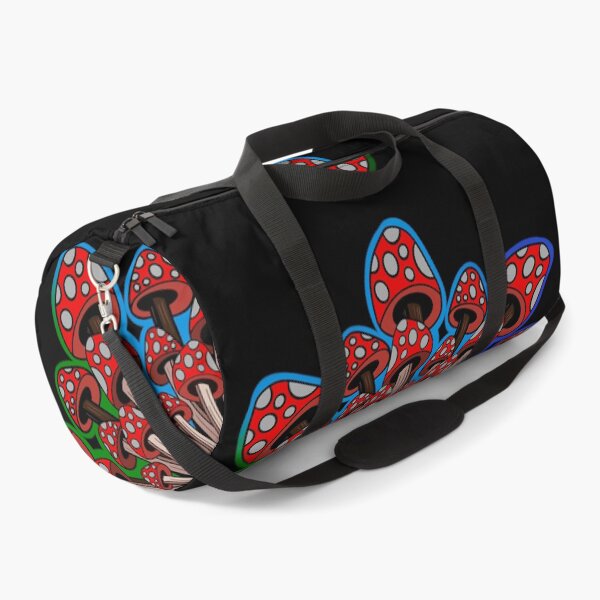 Item preview, Red Mushroom Mandala with multicolored background designed and sold by DaveDanchuk.