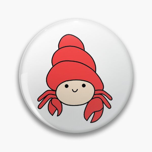 Item preview, Cute Smiling Hermit Crab designed and sold by elunemori.