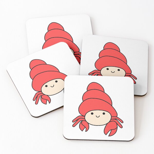 Item preview, Cute Smiling Hermit Crab designed and sold by elunemori.