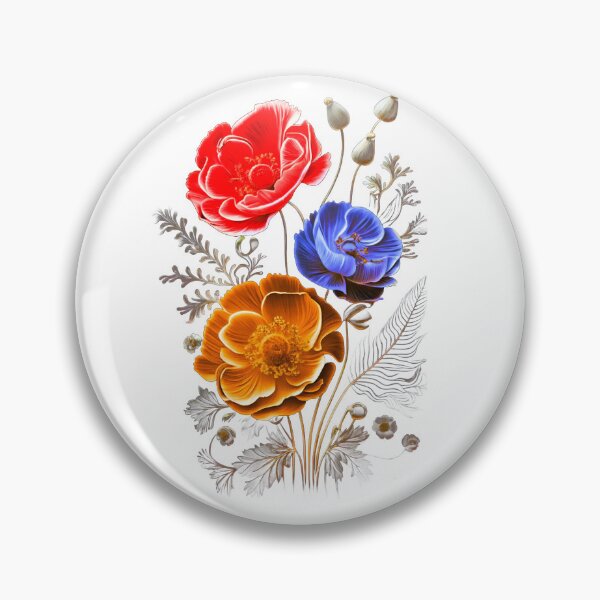 Item preview, The Tricolor Flowers designed and sold by doniainart.