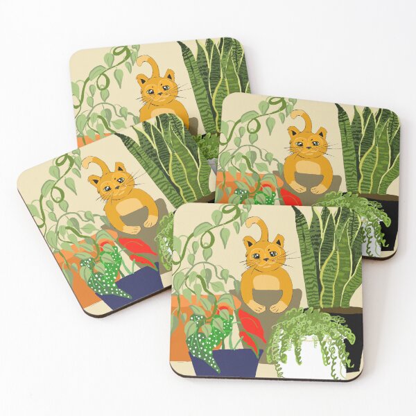 Item preview, Cat sitting in flower pot  designed and sold by JahmikasDesigns.