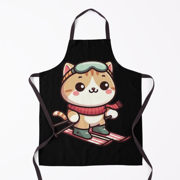 Item preview, Skiing cat ski cute designed and sold by SOMI SOMI.