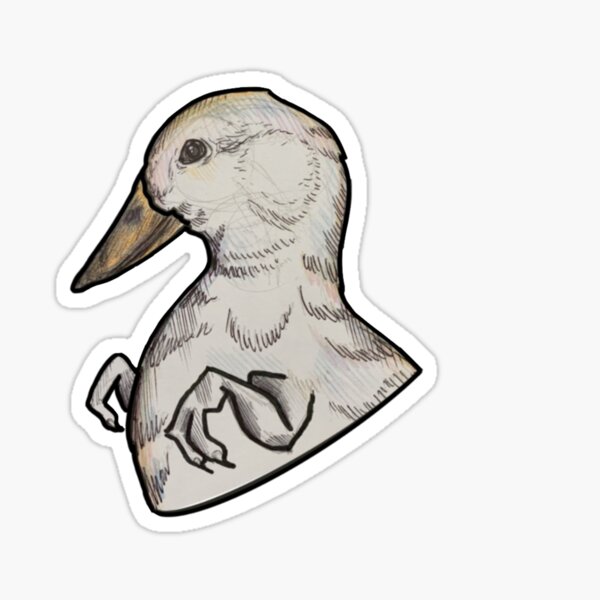 Dinosaurier-Ente Sticker
