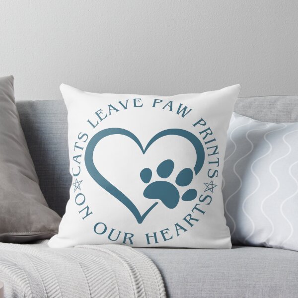 Item preview, Cats leave paw prints on our hearts. designed and sold by Haute-Modiste.