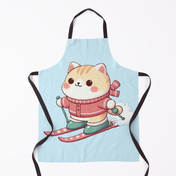 Item preview, Skiing cat ski cute snow designed and sold by SOMI SOMI.