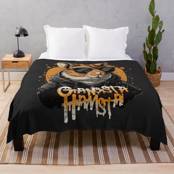 Item preview, Gangsta Hamsta - Cool Hip-Hop Rodent Art designed and sold by Sir Meow Meow.