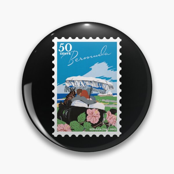 Item preview, Bermuda (1940-1950), vintage travel stamp designed and sold by RabbitK.