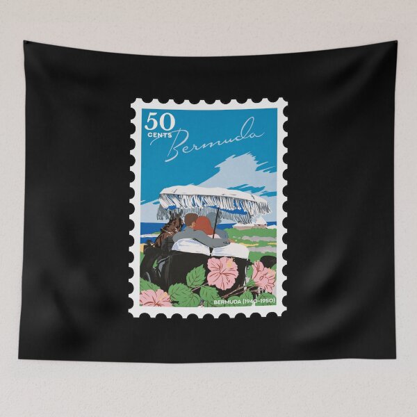 Item preview, Bermuda (1940-1950), vintage travel stamp designed and sold by RabbitK.
