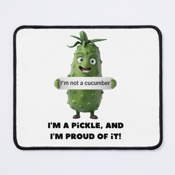 Item preview, I'm not a cucumber "I'm a pickle, and I'm proud of it!" designed and sold by Georgeox.
