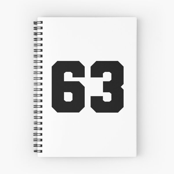 Item preview, 63, sixty three, black, soccer league designed and sold by Numbers-Art.