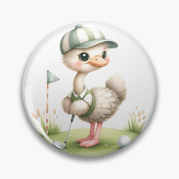 Item preview, Cute golf player - ostrich! designed and sold by fribabywonder.