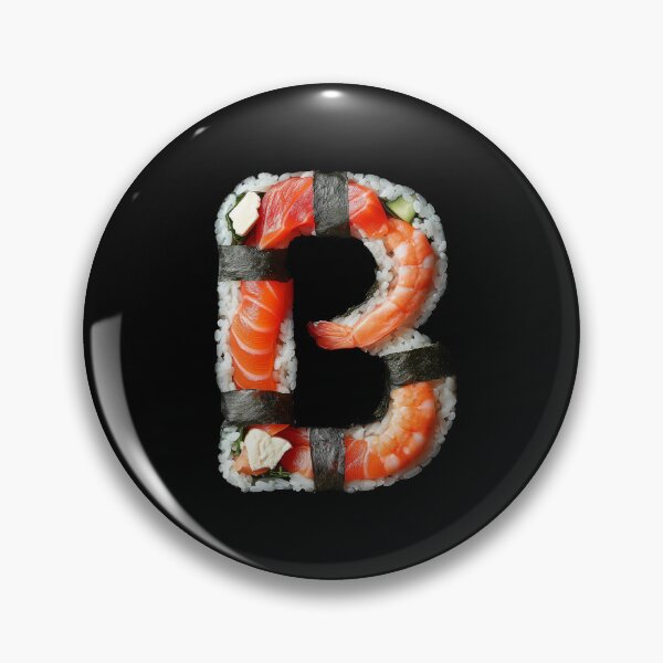 Item preview, Sushi Letter B Monogram designed and sold by ZedOhEe.