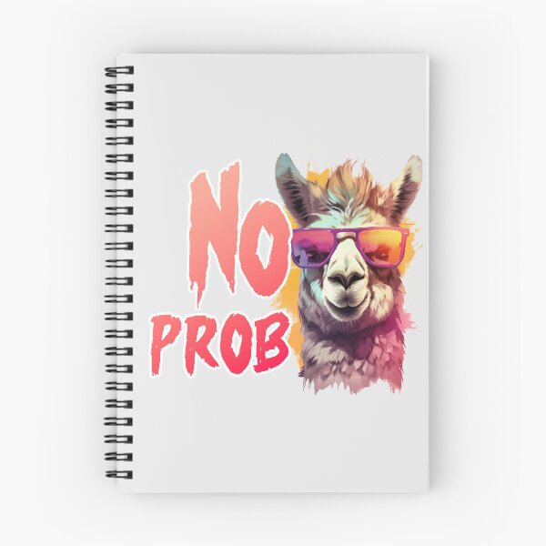 Item preview, No Prob LLama Funny Print designed and sold by Thehatinthecat.