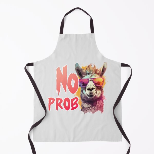 Item preview, No Prob LLama Funny Print designed and sold by Thehatinthecat.