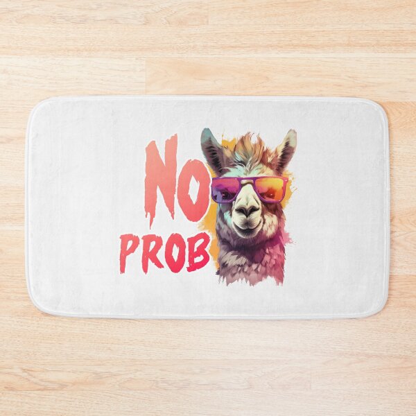 Item preview, No Prob LLama Funny Print designed and sold by Thehatinthecat.
