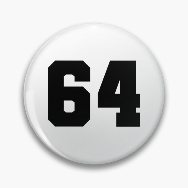 Item preview, 64, sixty four, black, soccer league designed and sold by Numbers-Art.