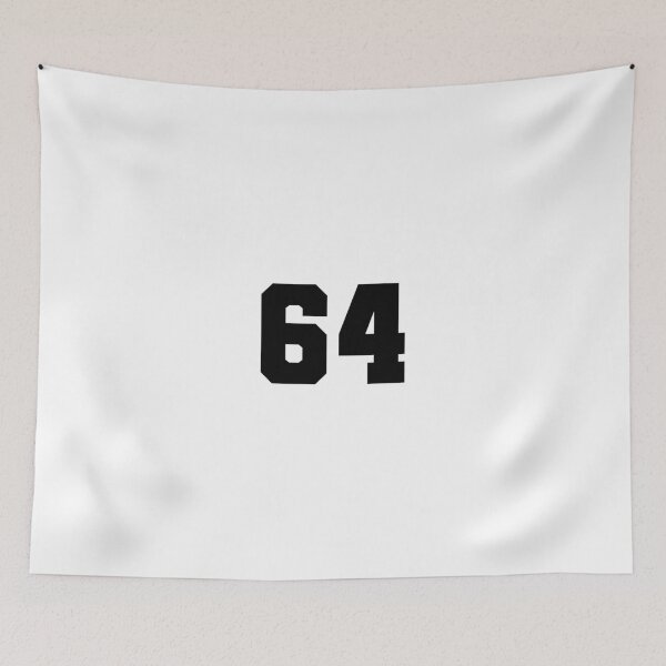 Item preview, 64, sixty four, black, soccer league designed and sold by Numbers-Art.