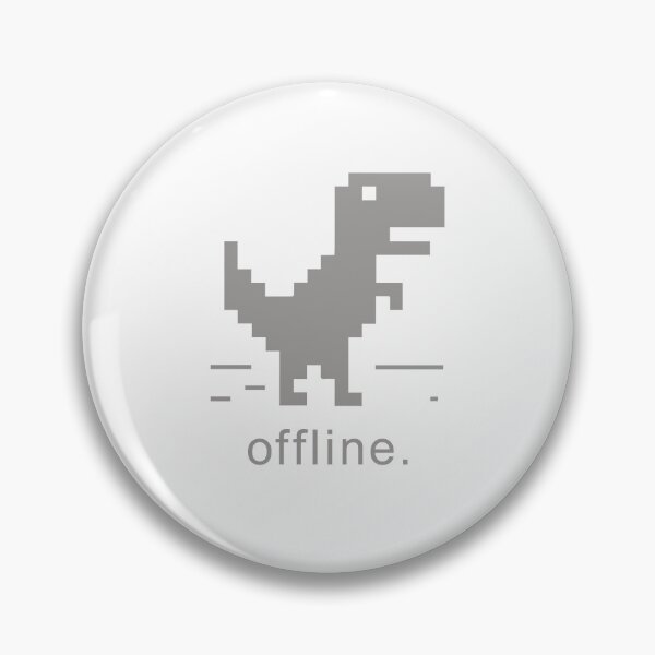 Item preview, Gray Offline 8 bit Dino designed and sold by EmilyFNM3D.