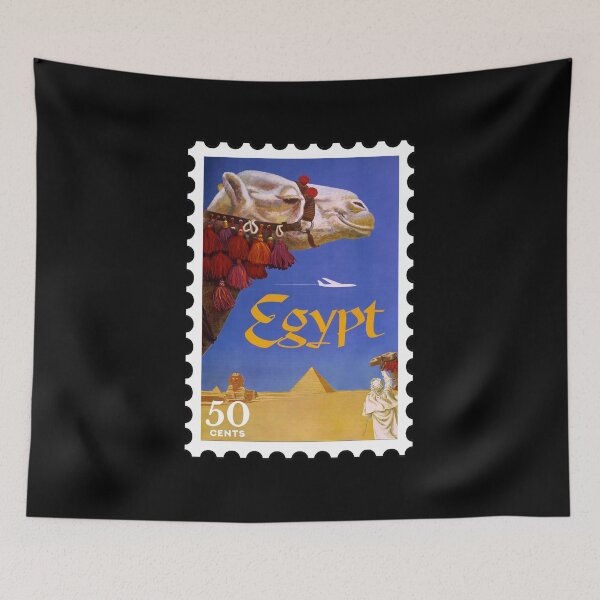 Item preview, Egypt, vintage travel stamp designed and sold by RabbitK.